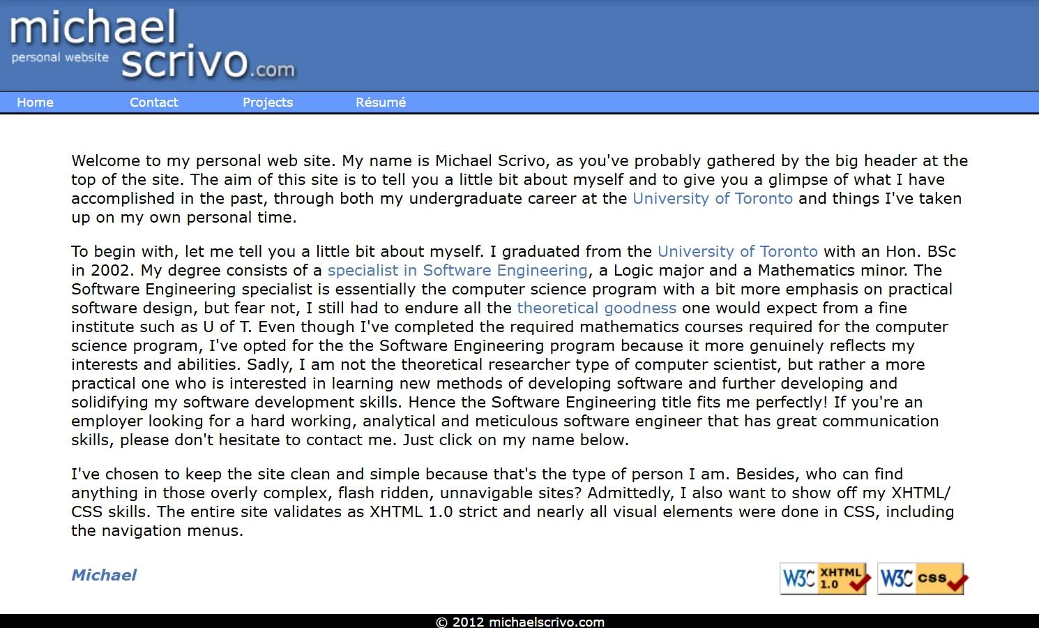 Old Website